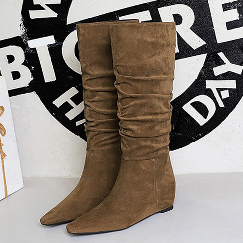 Knee High Boots Women - 빅트리 신상 가을 겨울 디자인 깔창