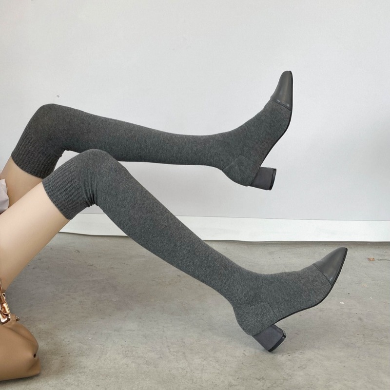 하이 니삭스 슈즈 2025 신상 봄 가을 싱글 부츠 얇 - Sock Boot Women 리뷰 및 가격